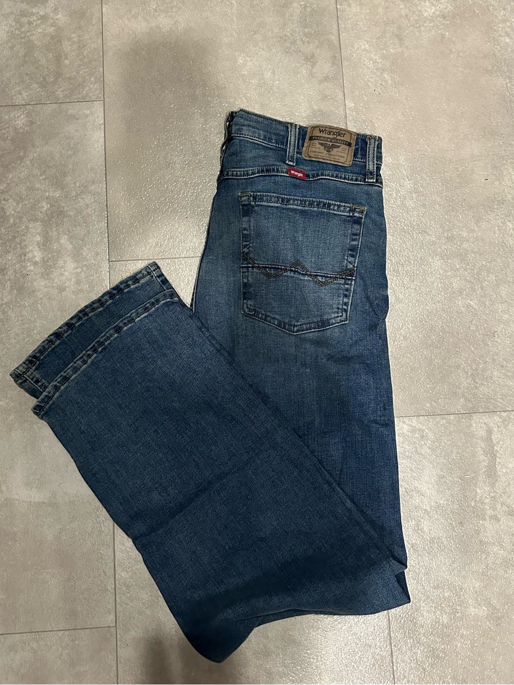 Wrangler Five Star Men's Relaxed Boot Jeans - Blue